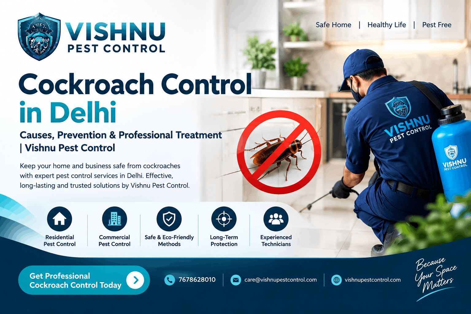 Cockroach Control in Delhi